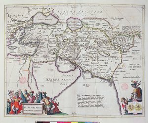 Mapa das viagens de Alexandre, o Grande (356-323 aC) de &39;Le Theatre du Monde&39; ou &39;Nouvel Atlas&39;, 1645